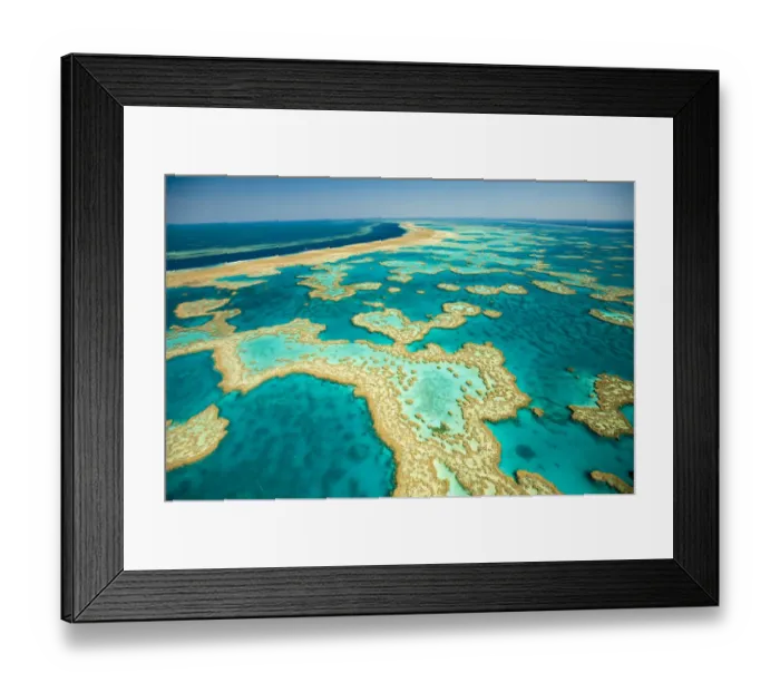 Framed Print : Whitsunday Islands, aerial view, Great Barrier Coral Reef, Queensland, Australia, October 2011 Framed Print : Whitsunday Islands, aerial view, Great Barrier Coral Reef, Queensland, Australia, October 2011