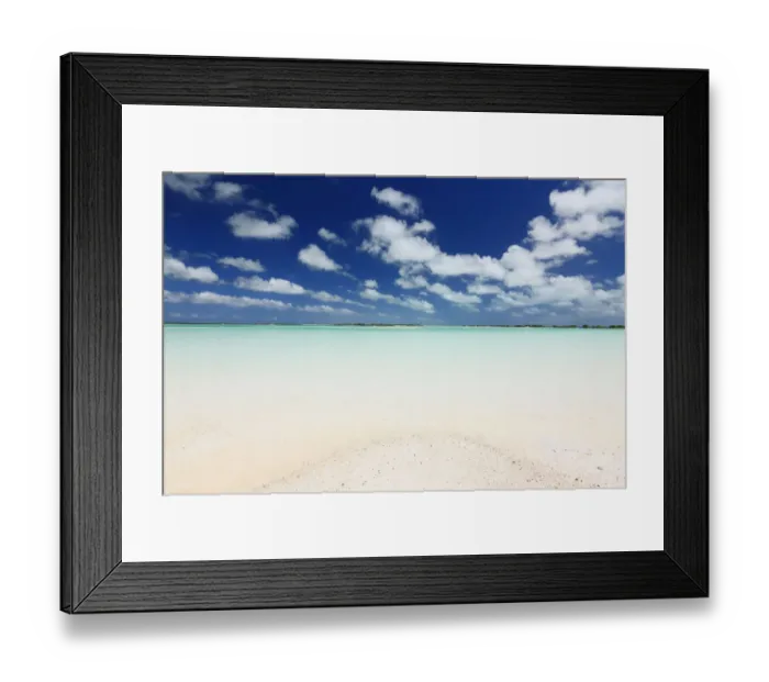 Framed Print : Looking out across sea from deserted beach, Christmas Island / Kiritimati, July 2008 Framed Print : Looking out across sea from deserted beach, Christmas Island / Kiritimati, July 2008