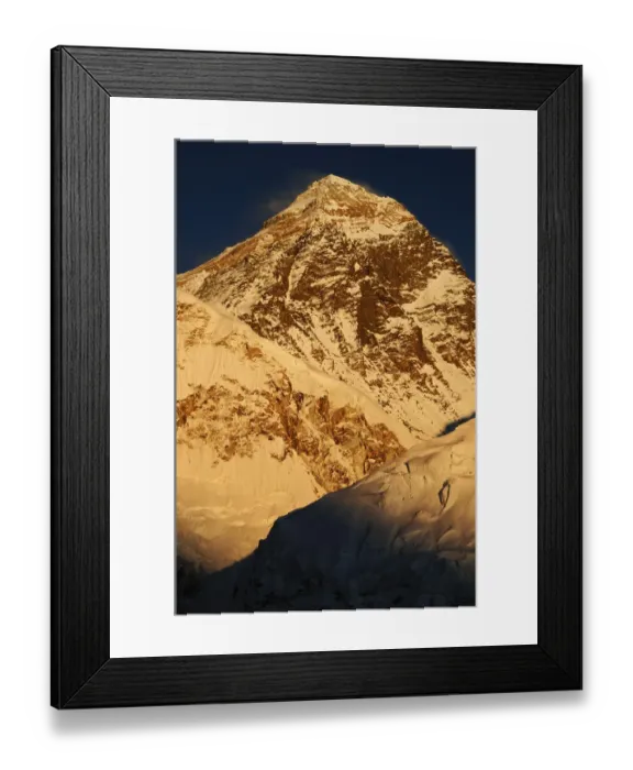 Framed Print : Sunset on Everest (8848m), Sagarmatha National Park (World Heritage UNESCO) Framed Print : Sunset on Everest (8848m), Sagarmatha National Park (World Heritage UNESCO)
