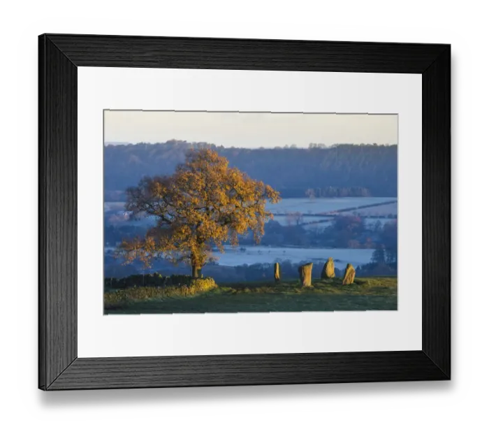 Framed Print : Nine Stone Close stone circle, Peak District National Park, Derbyshire, UK. November Framed Print : Nine Stone Close stone circle, Peak District National Park, Derbyshire, UK. November