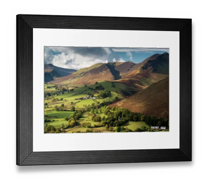 Framed Print : Newlands Valley and Causey Pike, Lake District National Park, Cumbria, England, UK. October 2012 Framed Print : Newlands Valley and Causey Pike, Lake District National Park, Cumbria, England, UK. October 2012