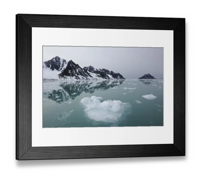 Framed Print : Coastal ice, Svalbard, Norway, July 2011 Framed Print : Coastal ice, Svalbard, Norway, July 2011