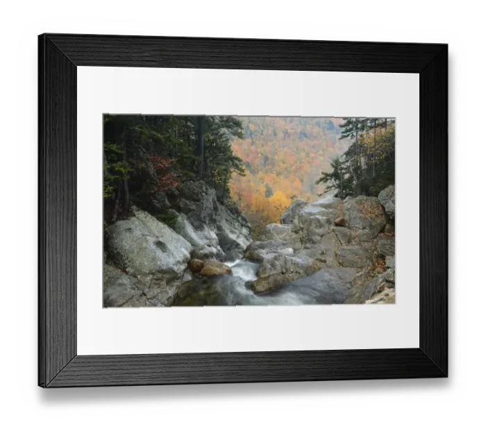 Framed Print : Ellis River high in White Mountain National Forest. New Hampshire, October 2012 Framed Print : Ellis River high in White Mountain National Forest. New Hampshire, October 2012