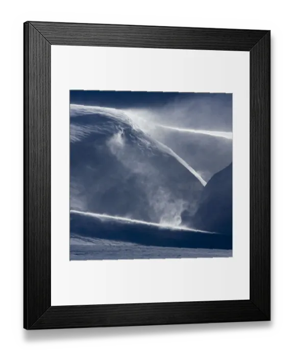 Framed Print : Drifting snow in landscape from Svalbard, Norway. April Framed Print : Drifting snow in landscape from Svalbard, Norway. April