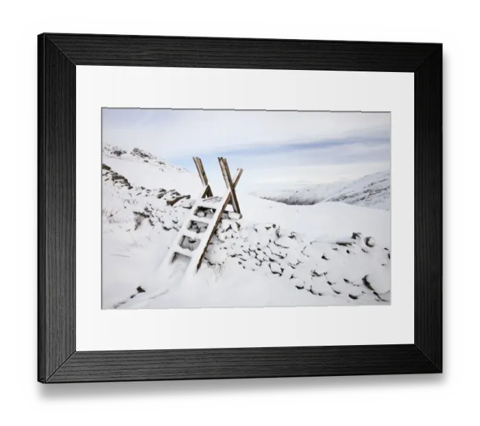 Framed Print : Scandale Pass below Red Screes in the Lake District, England, UK. January 2012 Framed Print : Scandale Pass below Red Screes in the Lake District, England, UK. January 2012
