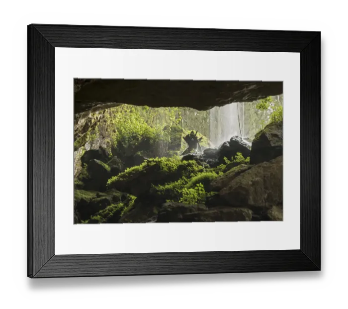 Framed Print : Waterfall at mouth of Kitum cave Mt. Elgon National park, Kenya, August 2017 Framed Print : Waterfall at mouth of Kitum cave Mt. Elgon National park, Kenya, August 2017