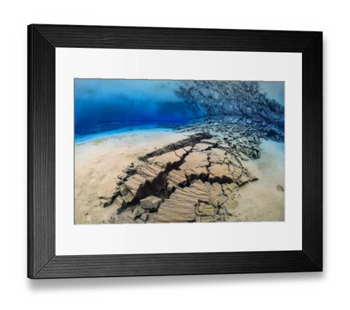 Framed Print : A fracture in the earths crust in the rift valley between the American and Eurasian Framed Print : A fracture in the earths crust in the rift valley between the American and Eurasian