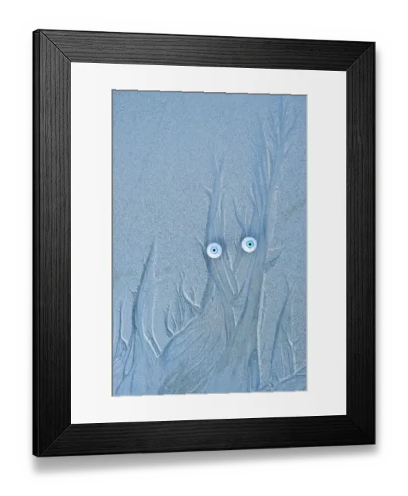 Framed Print : Troll face on a sandy beach, Islay, Scotland Framed Print : Troll face on a sandy beach, Islay, Scotland