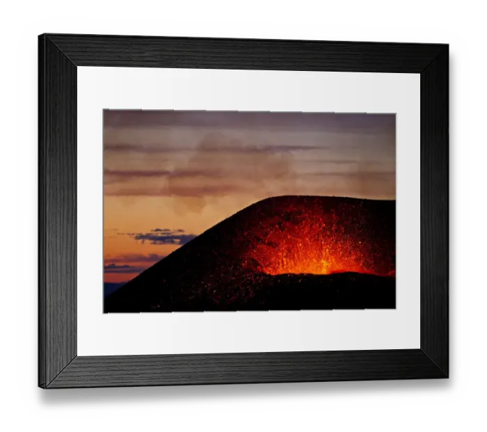 Framed Print : Volcanic eruption near Eyjafjallajoekull glacier, Iceland, 24 / 03 / 2010. Volcano dormant since 1821 Framed Print : Volcanic eruption near Eyjafjallajoekull glacier, Iceland, 24 / 03 / 2010. Volcano dormant since 1821