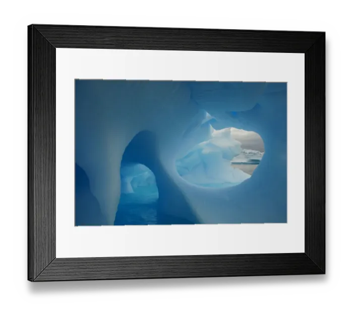 Framed Print : Icebergs with holes in the ice, Iceberg Alley, Pleneau Island, Antarctica Framed Print : Icebergs with holes in the ice, Iceberg Alley, Pleneau Island, Antarctica