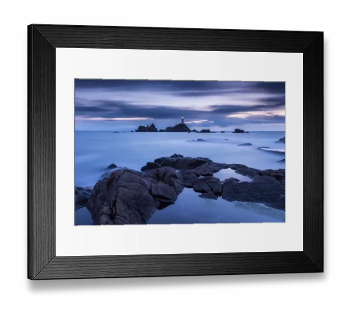 Framed Print : Corbierre Lighthouse, late evening light, Jersey, Channel Islands, UK, March 2013 Framed Print : Corbierre Lighthouse, late evening light, Jersey, Channel Islands, UK, March 2013