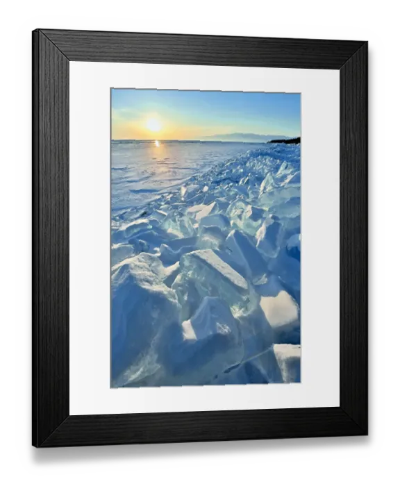 Framed Print : Ice pile of broken shelf ice, near the shore of Lake Baikal, Siberia, Russia, March Framed Print : Ice pile of broken shelf ice, near the shore of Lake Baikal, Siberia, Russia, March