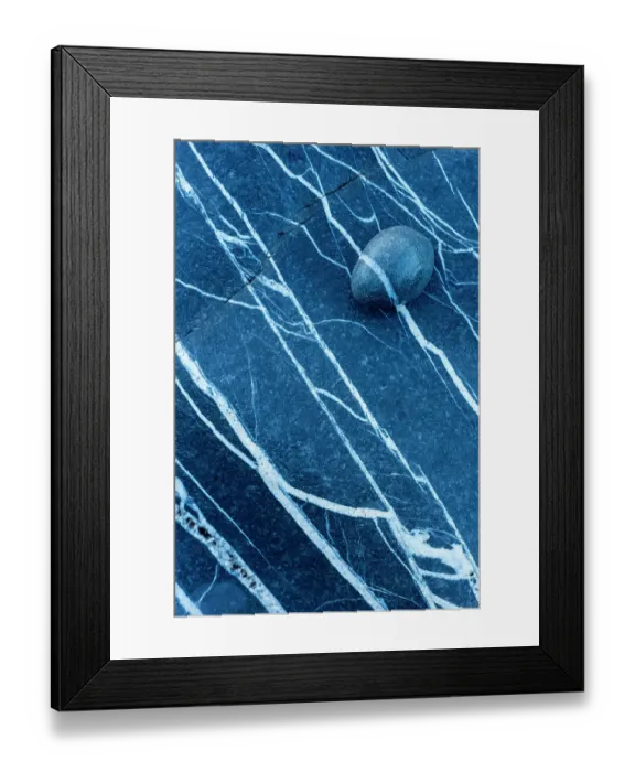 Framed Print : Stone on rock pattern, Kilve beach, Somerset, UK. January 2014 Framed Print : Stone on rock pattern, Kilve beach, Somerset, UK. January 2014