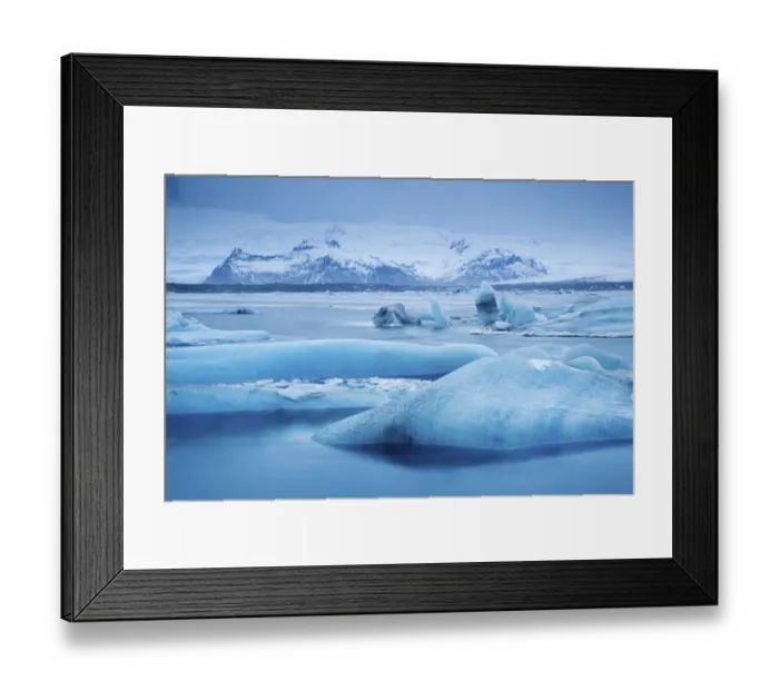 Framed Print : Ice in the glacial lagoon at Jokulsarlon, Iceland, February 2015 Framed Print : Ice in the glacial lagoon at Jokulsarlon, Iceland, February 2015