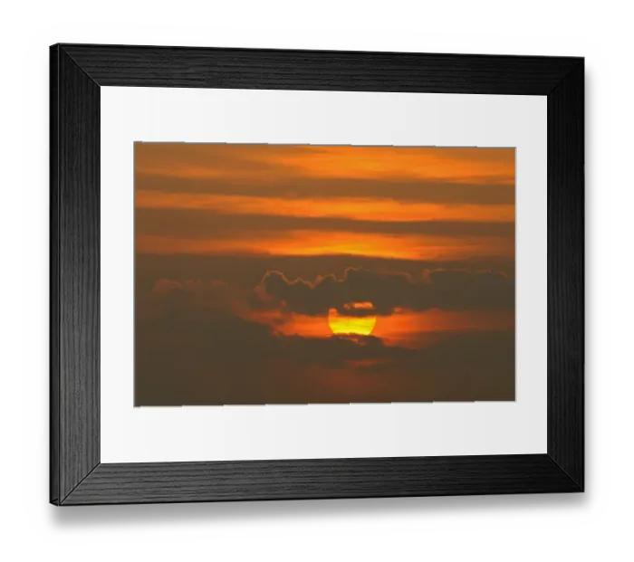 Framed Print : Sunset over Rutland Water, Rutland, UK, April Framed Print : Sunset over Rutland Water, Rutland, UK, April