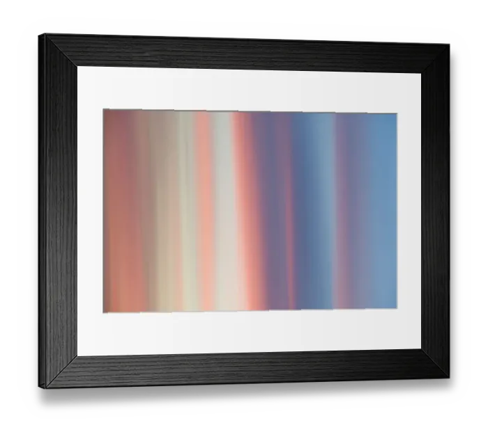 Framed Print : Bands of colour created by clouds at dusk, Tartumaa, Estonia, May Framed Print : Bands of colour created by clouds at dusk, Tartumaa, Estonia, May