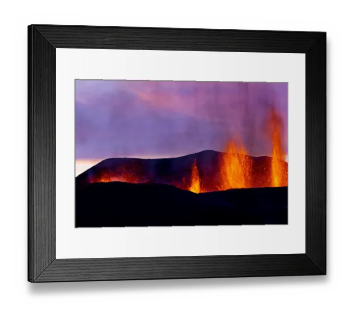 Framed Print : Volcanic eruption near Eyjafjallajoekull glacier, Iceland, 24 / 03 / 2010 Framed Print : Volcanic eruption near Eyjafjallajoekull glacier, Iceland, 24 / 03 / 2010