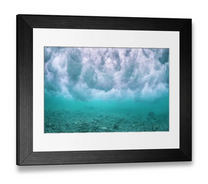 Framed Print : Wave breaking over the rubble zone close to the reef crest of a coral reef. Baa Atoll, Maldives. Indian Ocean Framed Print : Wave breaking over the rubble zone close to the reef crest of a coral reef. Baa Atoll, Maldives. Indian Ocean