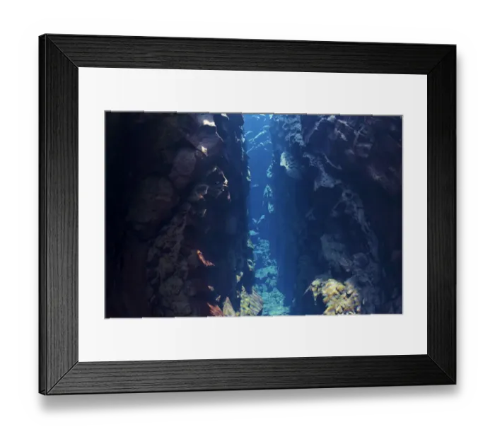 Framed Print : Crack of the continental drift between the North American and Eurasian Plates at Thingvellir Framed Print : Crack of the continental drift between the North American and Eurasian Plates at Thingvellir