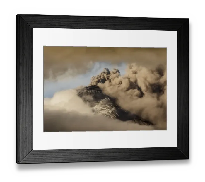 Framed Print : Plume of ash over the erupting Cotopaxi Volcano, Cotopaxi National Park, Cotopaxi Framed Print : Plume of ash over the erupting Cotopaxi Volcano, Cotopaxi National Park, Cotopaxi