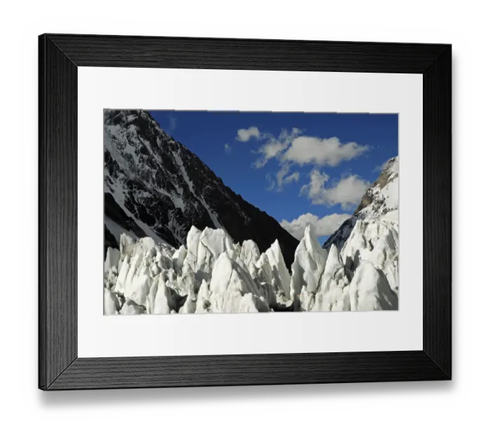 Framed Print : View of the Godwin-Austen Glacier, Central Karakoram National Park, Pakistan, June 2007 Framed Print : View of the Godwin-Austen Glacier, Central Karakoram National Park, Pakistan, June 2007