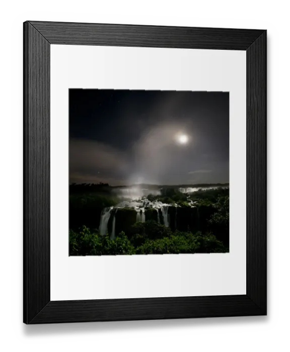 Framed Print : Iguasu Falls by moonlight, on the Iguasu River, Brazil / Argentina border Framed Print : Iguasu Falls by moonlight, on the Iguasu River, Brazil / Argentina border