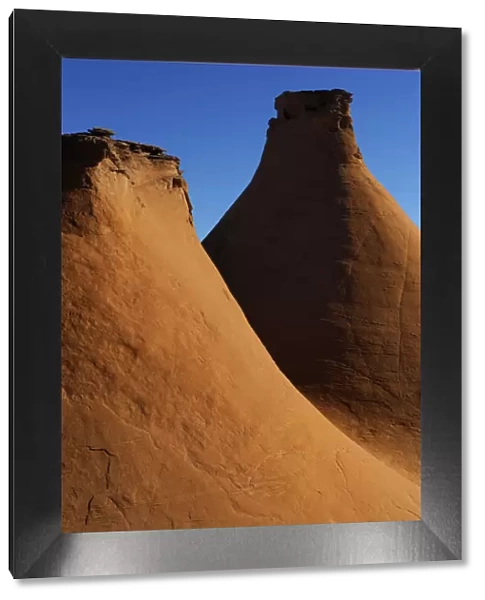 Sandstone monoliths, Colorado Plateau, Kodachrome Basin State Park, Utah, USA November