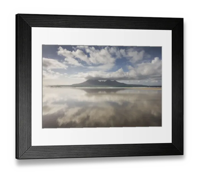 Framed Print : Isle of Rum at sunset viewed from Eigg, Scotland, April 2013 Framed Print : Isle of Rum at sunset viewed from Eigg, Scotland, April 2013