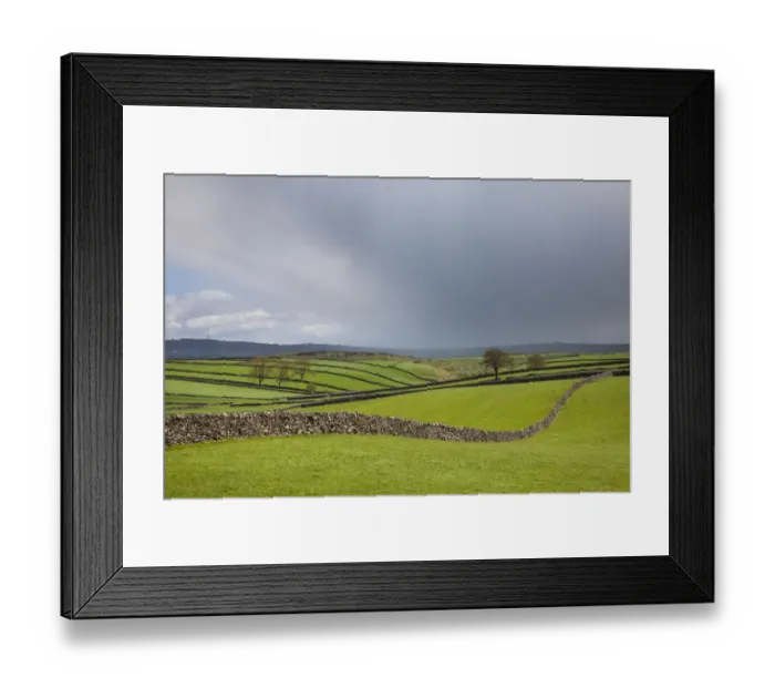 Framed Print : Drystone walls near Litton, Peak District National Park, Derbyshire, UK, May Framed Print : Drystone walls near Litton, Peak District National Park, Derbyshire, UK, May