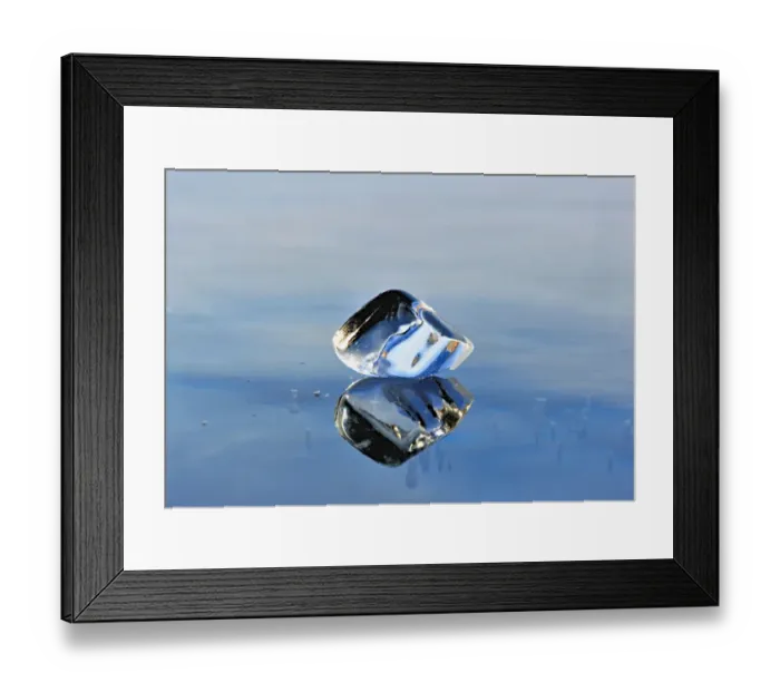Framed Print : Ice fragment reflected in the ice of Lake Baikal, Siberia, Russia, March Framed Print : Ice fragment reflected in the ice of Lake Baikal, Siberia, Russia, March