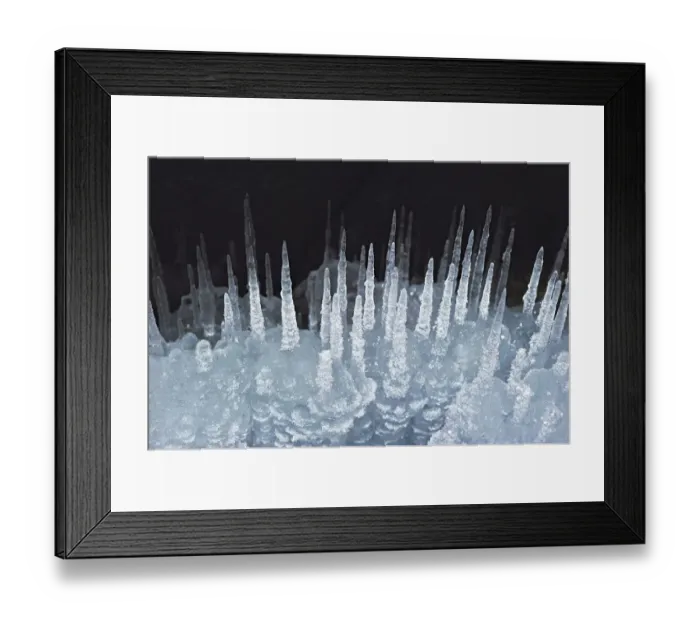 Framed Print : Ice stalagmites / ice spikes formation, Lake Baikal, Siberia, Russia, March Framed Print : Ice stalagmites / ice spikes formation, Lake Baikal, Siberia, Russia, March