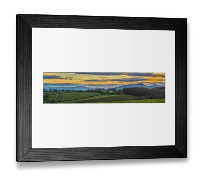 Framed Print : Countryside landscape, Monmouthshire, Wales, UK, April 2017 Framed Print : Countryside landscape, Monmouthshire, Wales, UK, April 2017