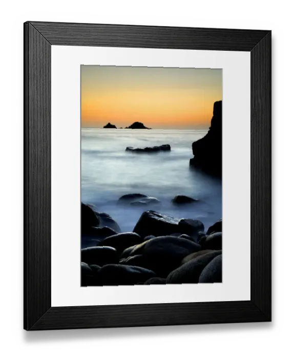 Framed Print : Porth Nanven, Cot Valley, Near St Just, Cornwall, UK, after sunset Framed Print : Porth Nanven, Cot Valley, Near St Just, Cornwall, UK, after sunset