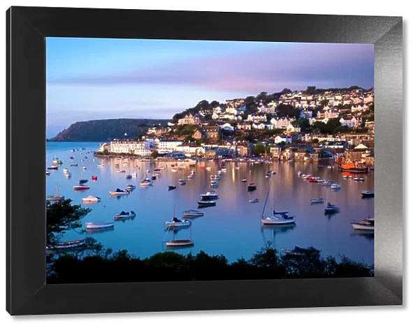 View of Salcombe and harbour from Snapeaes Point in the early morning light. Salcombe