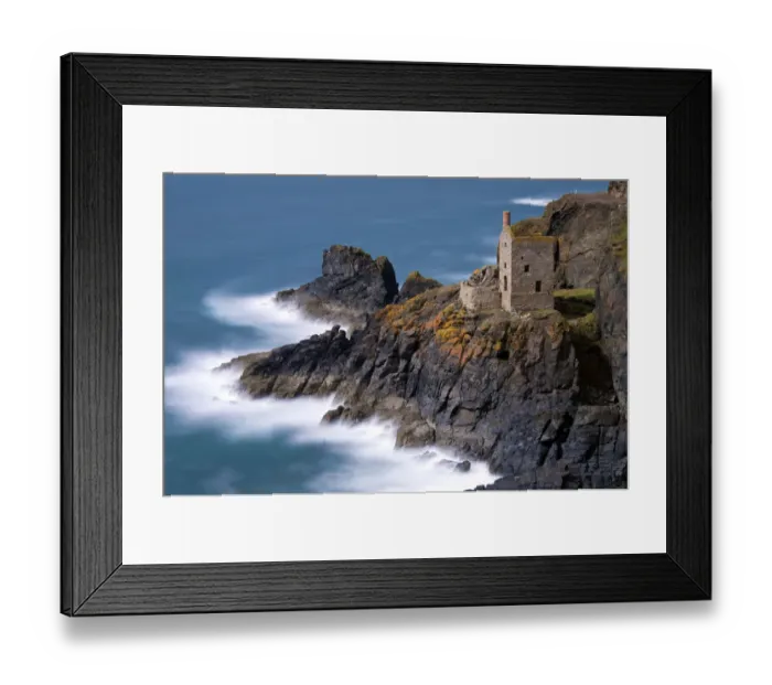 Framed Print : Ruined tin mineshafts at Botallack Head, near St Just, Cornwall, England, UK. March 2010 Framed Print : Ruined tin mineshafts at Botallack Head, near St Just, Cornwall, England, UK. March 2010