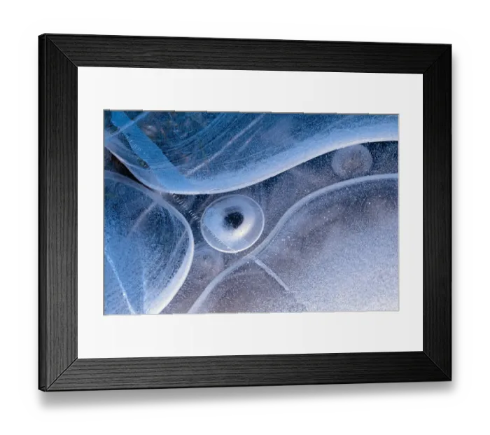 Framed Print : Ice pattern, Merrivale, Dartmoor National Park, Devon, England, UK, February Framed Print : Ice pattern, Merrivale, Dartmoor National Park, Devon, England, UK, February