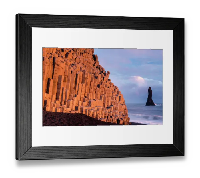 Framed Print : Basalt columns at Vik, the southernmost village in Iceland. February 2014 Framed Print : Basalt columns at Vik, the southernmost village in Iceland. February 2014