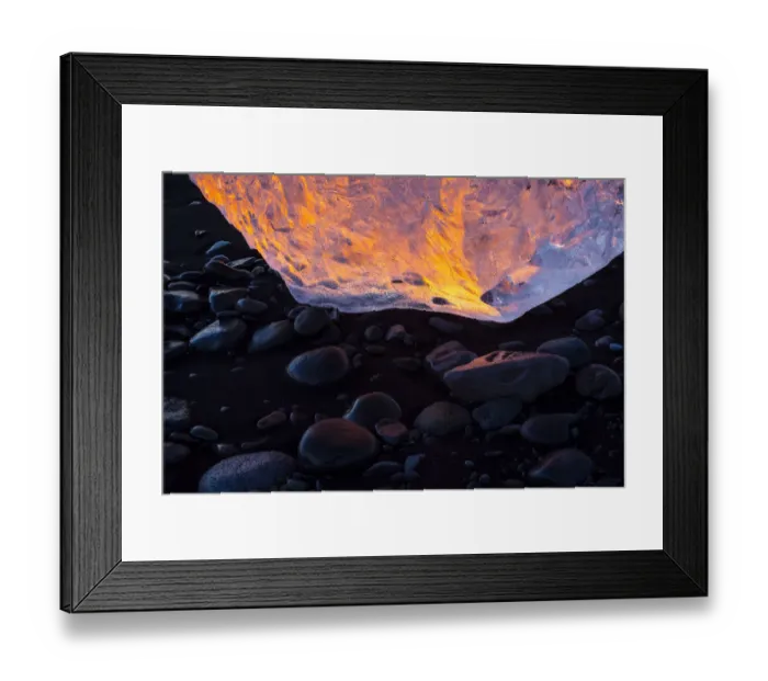 Framed Print : Detail of melting ice on Jokulsarlon beach. Southern Iceland, Europe, November 2012 Framed Print : Detail of melting ice on Jokulsarlon beach. Southern Iceland, Europe, November 2012