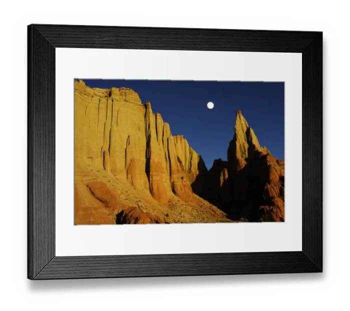 Framed Print : Sandstone cliff at sunset, Colorado Plateau, Kodachrome Basin State Park, Utah, USA Framed Print : Sandstone cliff at sunset, Colorado Plateau, Kodachrome Basin State Park, Utah, USA
