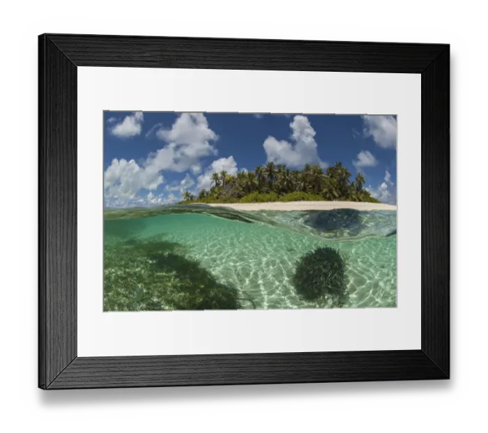 Framed Print : View of Byoutier. a very small island in the Seychelles with a pristine beach. Byoutier Framed Print : View of Byoutier. a very small island in the Seychelles with a pristine beach. Byoutier