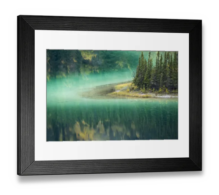 Framed Print : Green waters of Emerald Lake, near Carcross, Yukon Territories, Canada, September 2013 Framed Print : Green waters of Emerald Lake, near Carcross, Yukon Territories, Canada, September 2013