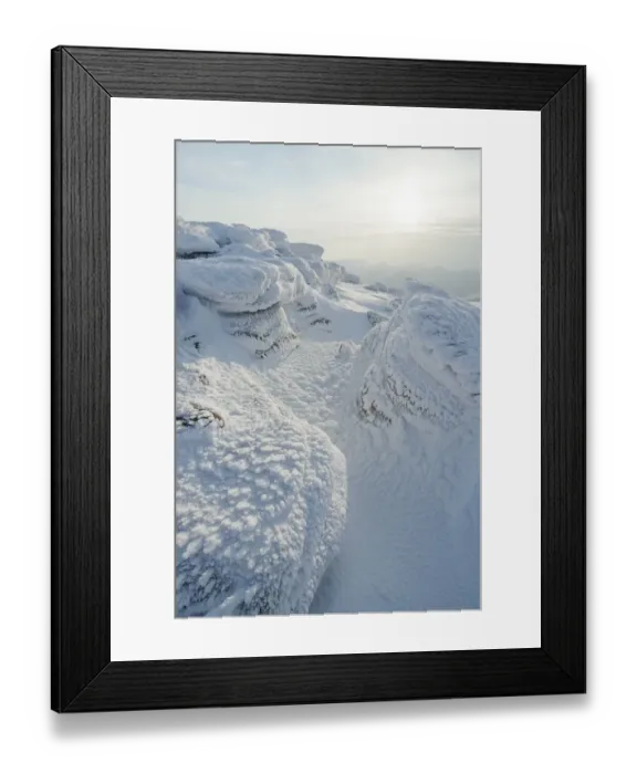 Framed Print : Rock formations on Cul Mor coated in ice. Assynt, Highlands of Scotland, UK, January 2016 Framed Print : Rock formations on Cul Mor coated in ice. Assynt, Highlands of Scotland, UK, January 2016
