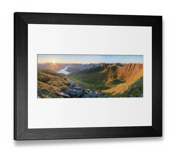 Framed Print : Sunrise from Ladar Bheinn. Knoydart, Highlands, Scotland, UK, June 2016 Framed Print : Sunrise from Ladar Bheinn. Knoydart, Highlands, Scotland, UK, June 2016