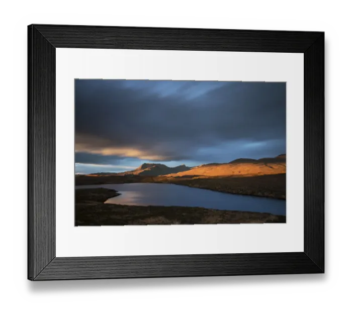 Framed Print : Ben Mor Coigach and Loch Dhonnachaidh in winter, Assynt, Highlands, Scotland, UK Framed Print : Ben Mor Coigach and Loch Dhonnachaidh in winter, Assynt, Highlands, Scotland, UK