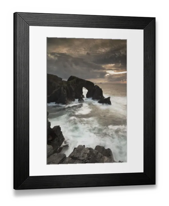 Framed Print : Rock archway at sunset, Isle of Lewis, Outer Hebrides, Scotland, UK, September 2014 Framed Print : Rock archway at sunset, Isle of Lewis, Outer Hebrides, Scotland, UK, September 2014