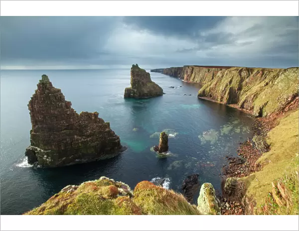 Sea stacks, Duncansby Head, John O Groats, Caithness, Scotland, UK, April 2015