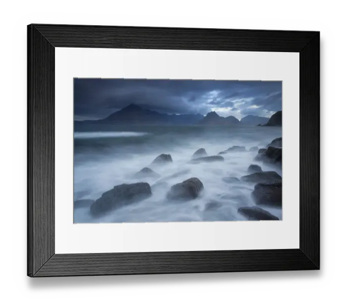 Framed Print : Cuillins Mountains seen from Elgol, Isle of Skye, Scotland, UK, November 2011 Framed Print : Cuillins Mountains seen from Elgol, Isle of Skye, Scotland, UK, November 2011