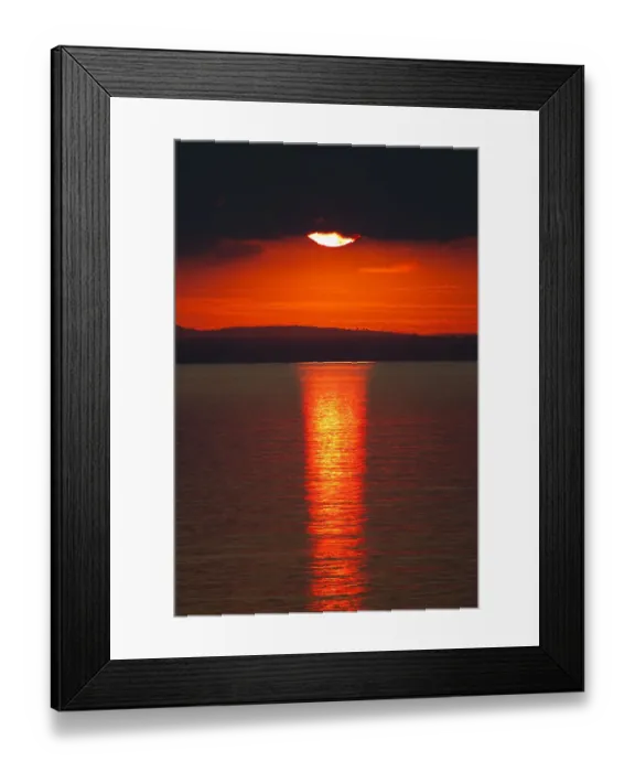 Framed Print : Sunset over calm sea. June 2010 Framed Print : Sunset over calm sea. June 2010