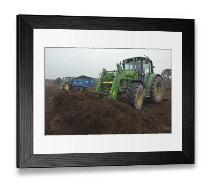 Framed Print : RSPB reserves staff scraping heath surface layer and litter at Dunwich Heath National Trust reserve Framed Print : RSPB reserves staff scraping heath surface layer and litter at Dunwich Heath National Trust reserve