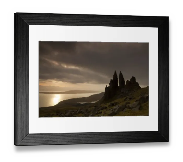 Framed Print : Old Man of Storr at dawn, Skye, Inner Hebrides, Scotland, UK, January 2011. 2020VISION Book Plate Framed Print : Old Man of Storr at dawn, Skye, Inner Hebrides, Scotland, UK, January 2011. 2020VISION Book Plate